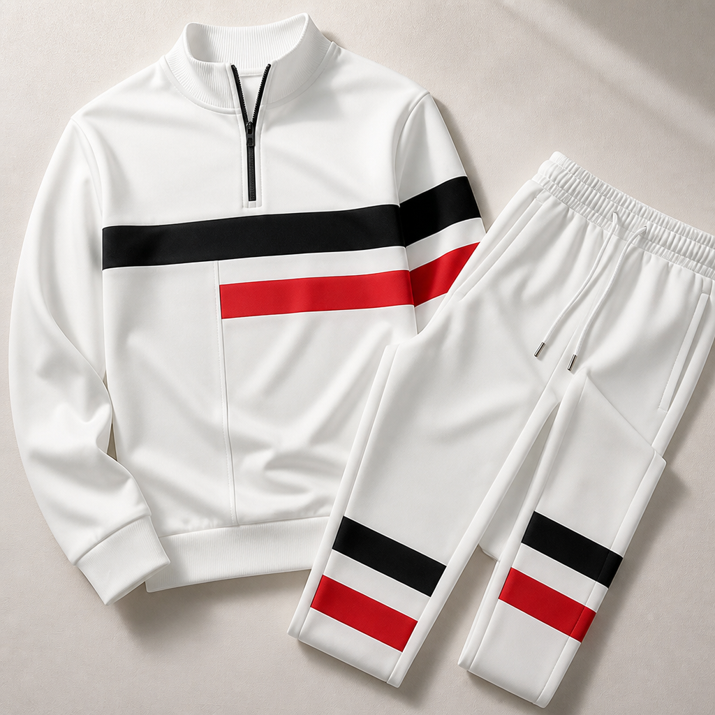 Dominex™ Half-Zip Tracksuit Set — Command Every Move with Effortless Style and All-Day Comfort