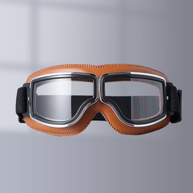 Adjustable Strap Vintage Style Motorcycle Goggles