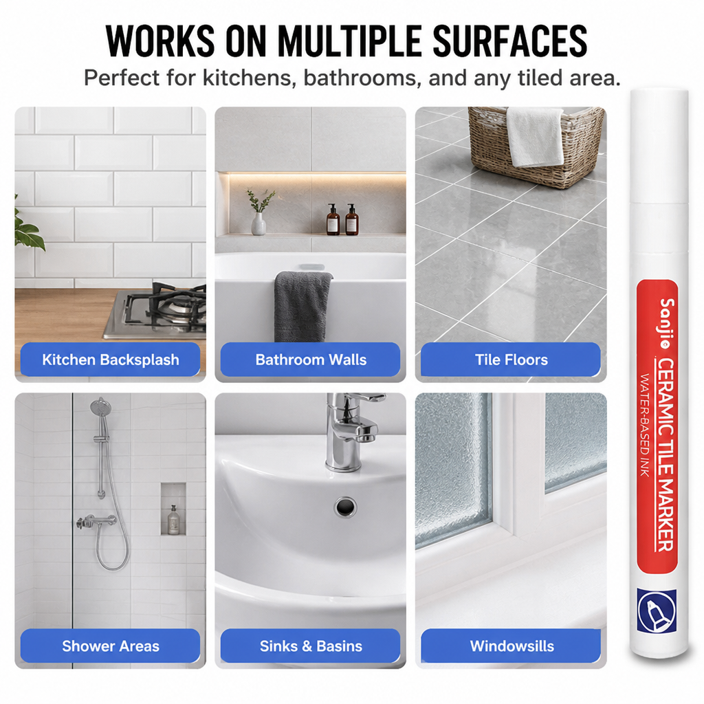 PureSeal™ Grout Renewal Pen — Instantly Revive Grout and Lock Out Mold for a Spotless, Proud Home