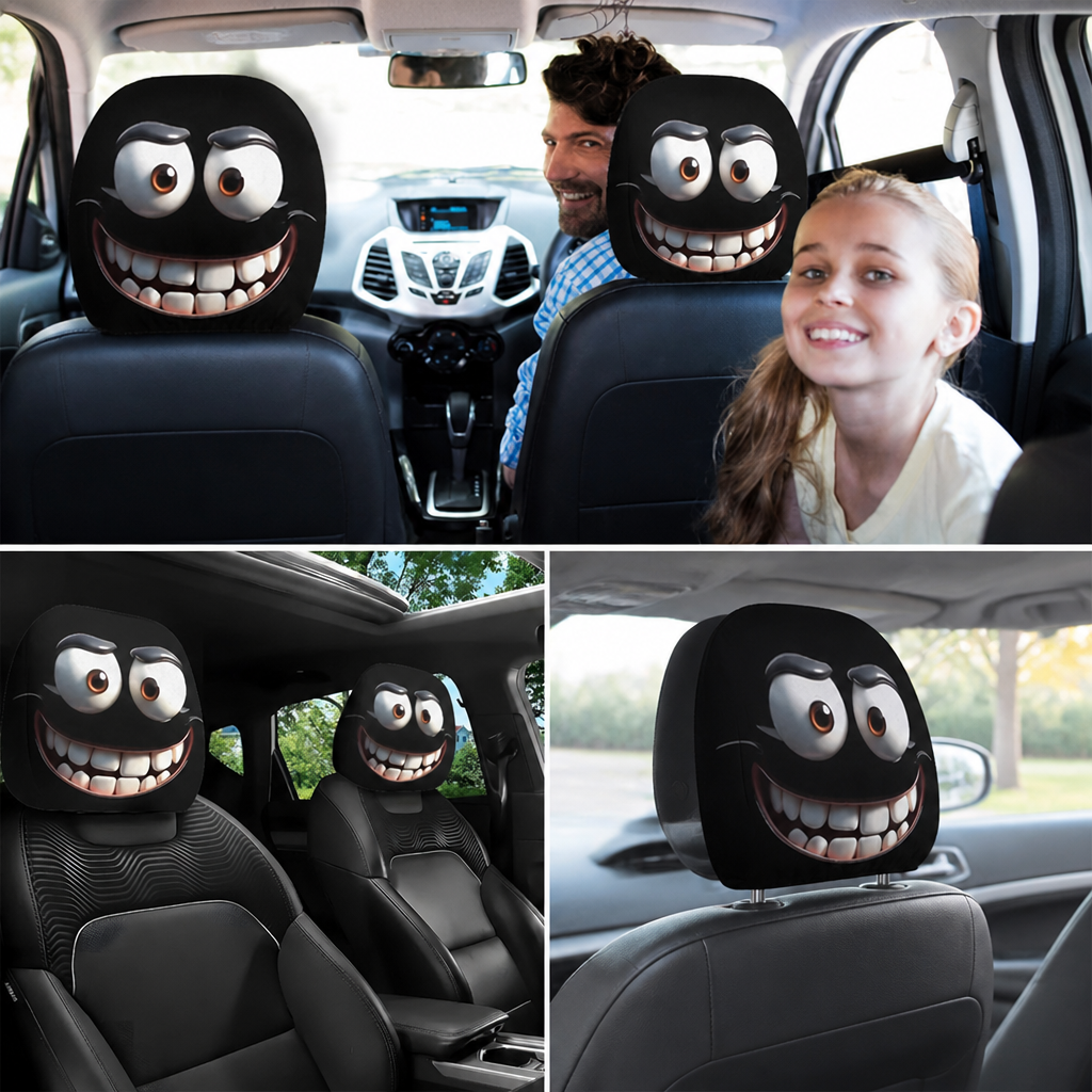 LumaPop™ Cartoon Headrest Covers — Turn Every Drive Into a Joyful, Smile-Packed Adventure