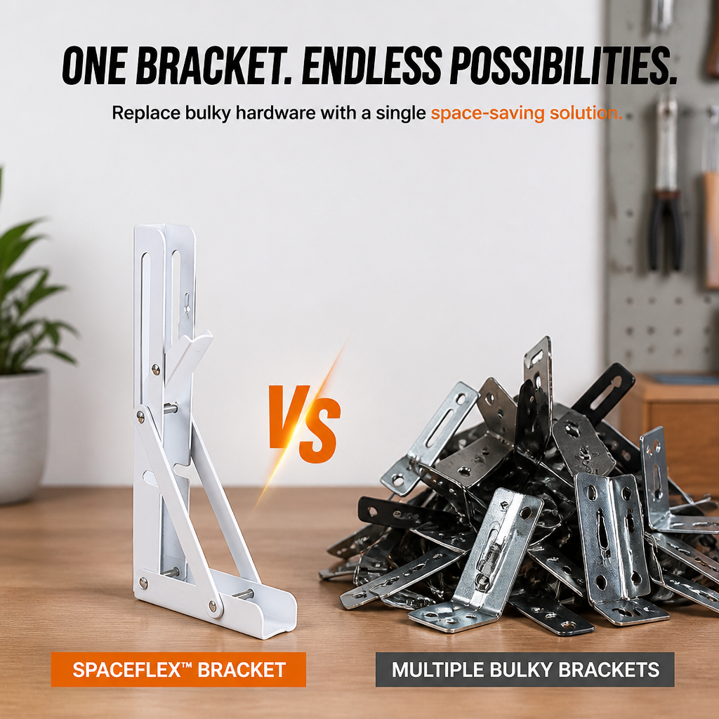 SpaceFlex™ — Fold Away Your Shelves and Take Back Every Inch of Floor Space