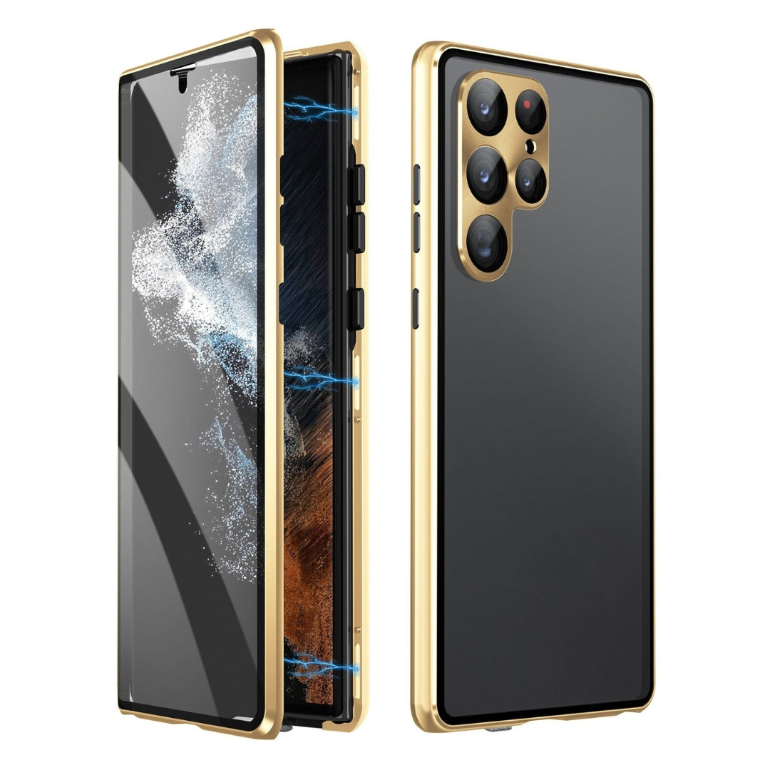 Double Glass Protected Magnetic Phone Case
