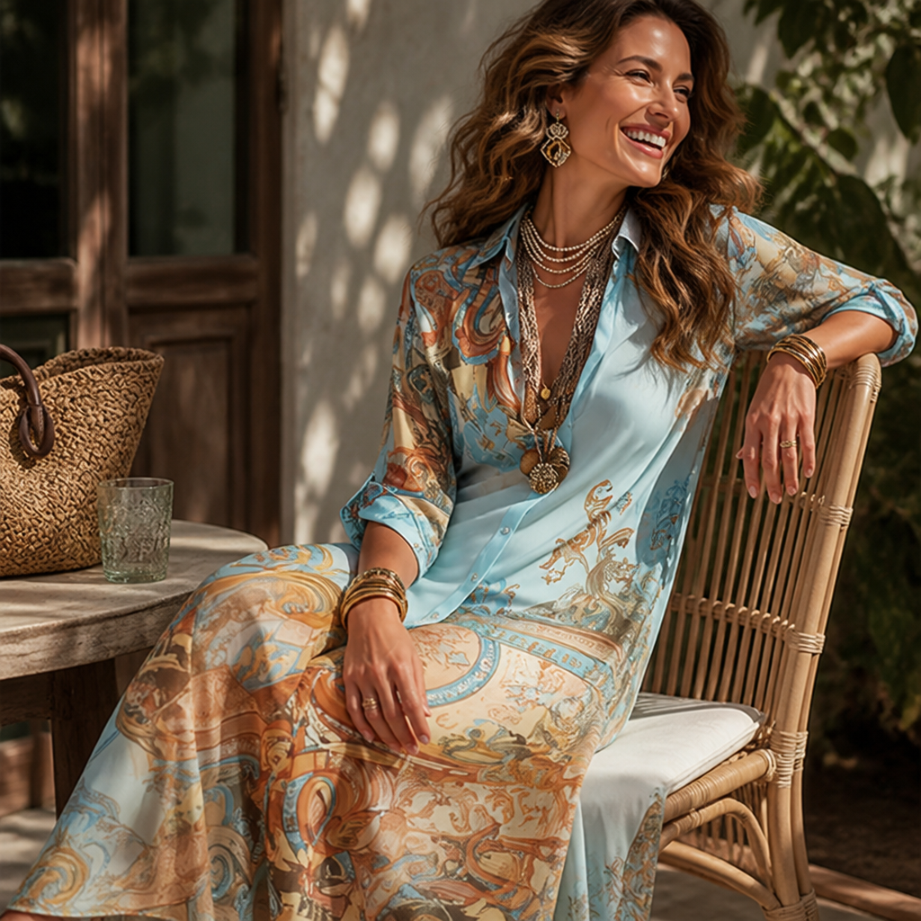 AureliaWave™ Maxi Dress — Feel Effortlessly Elegant, Fresh, and Unforgettable All Summer Long