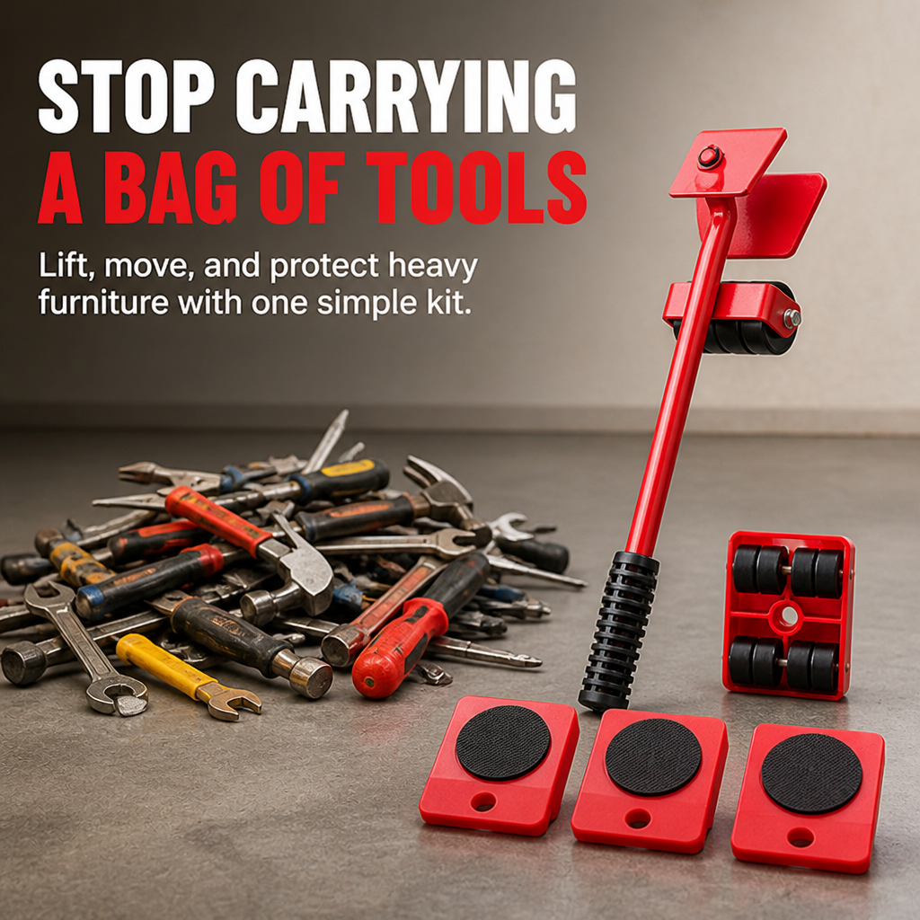 GlideLift™ — Take Control and Move Heavy Furniture Without the Strain or Stress