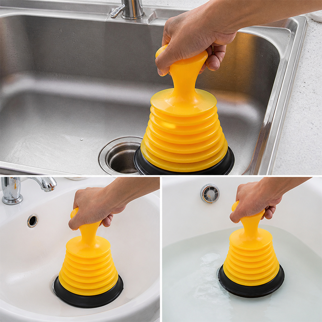 FlowMaster™ Mini Drain Hero — Blast Through Clogs Fast and Regain Control Instantly