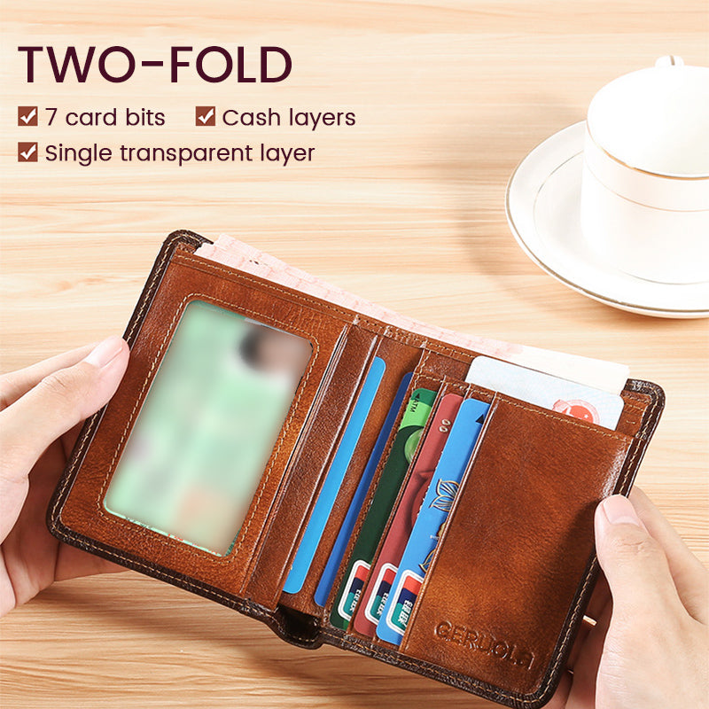 Compact Secure Wallet for Men – RFID Blocking Technology