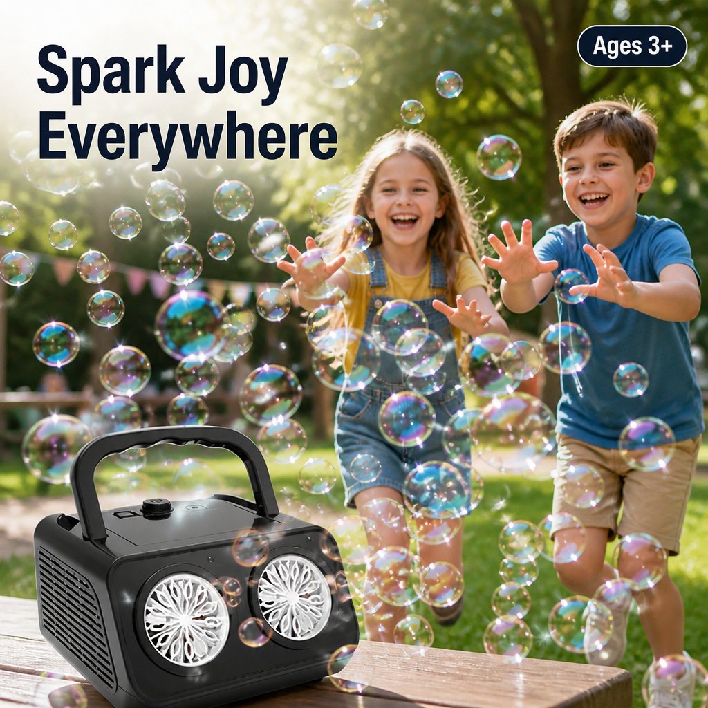 BubbleBliss™ Pro — Instantly Ignite Joy with a Dazzling Flood of Colorful Bubbles