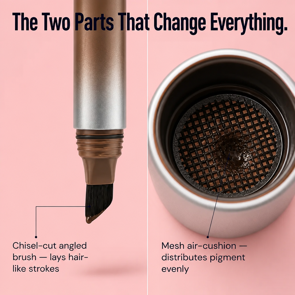 BrowSculpt™ — Apply Hair-Like Microblade Brows with a Brush in Less Than 60 Seconds
