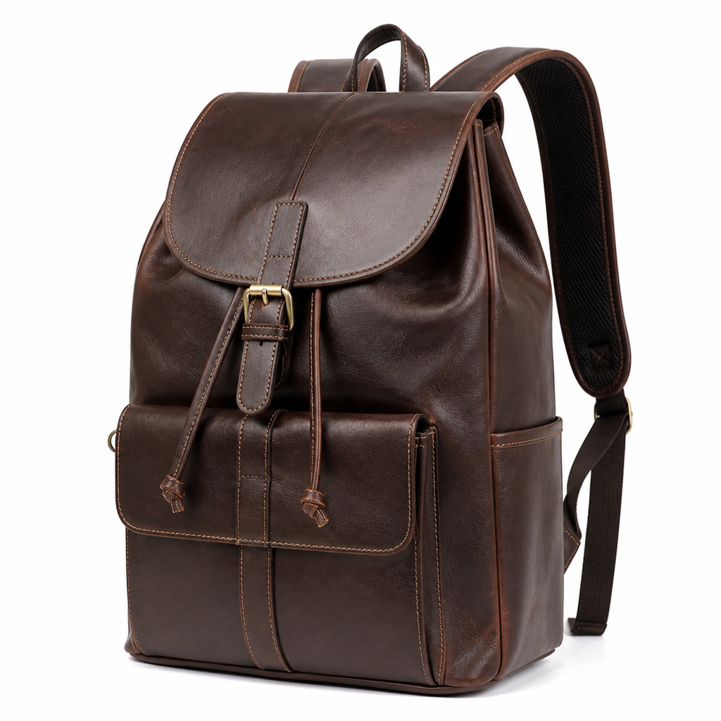 Full-Grain Leather Backpack (Fits 13-Inch Laptop)