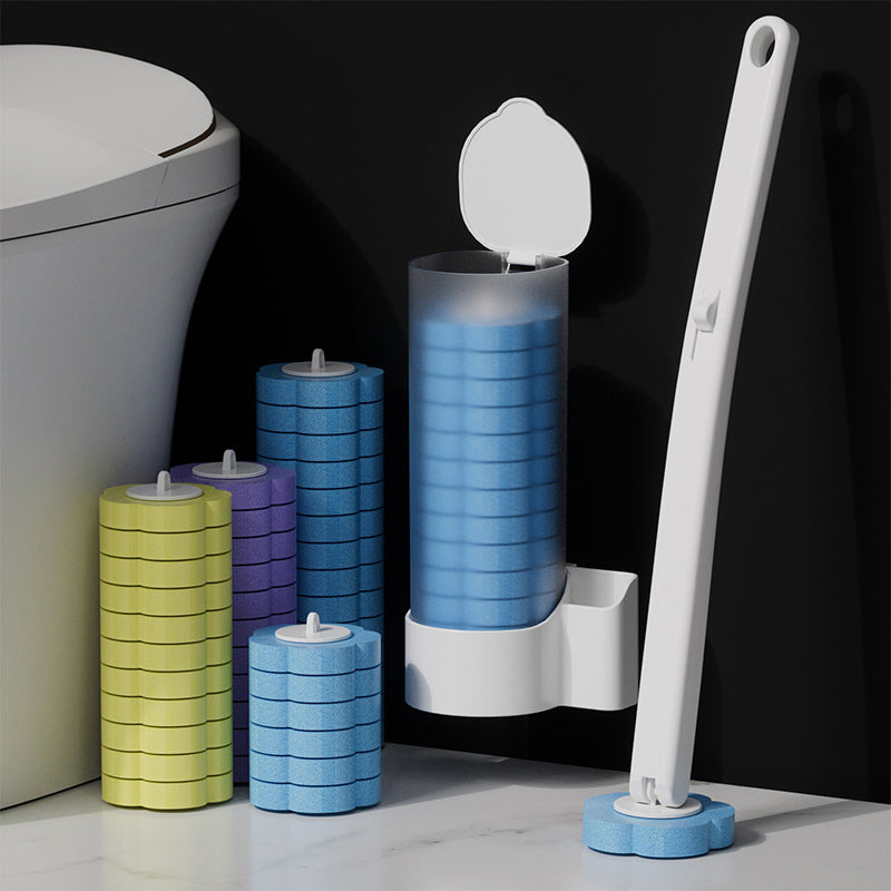 Disposable Toilet Scrubber | Antibacterial | Hygienic Sponge Heads | CleanClick