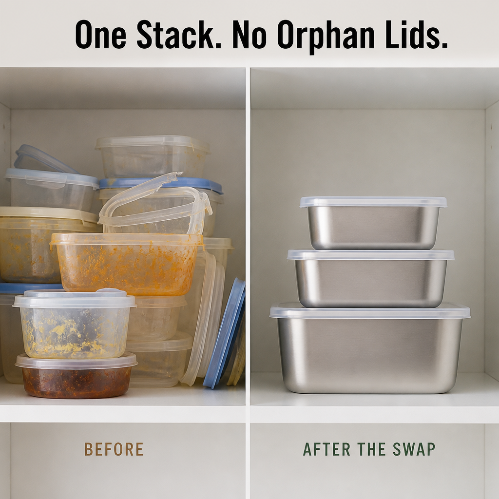 FreshLock™ — Say Goodbye to Plastic Tupperware Drawers for Durable Steel