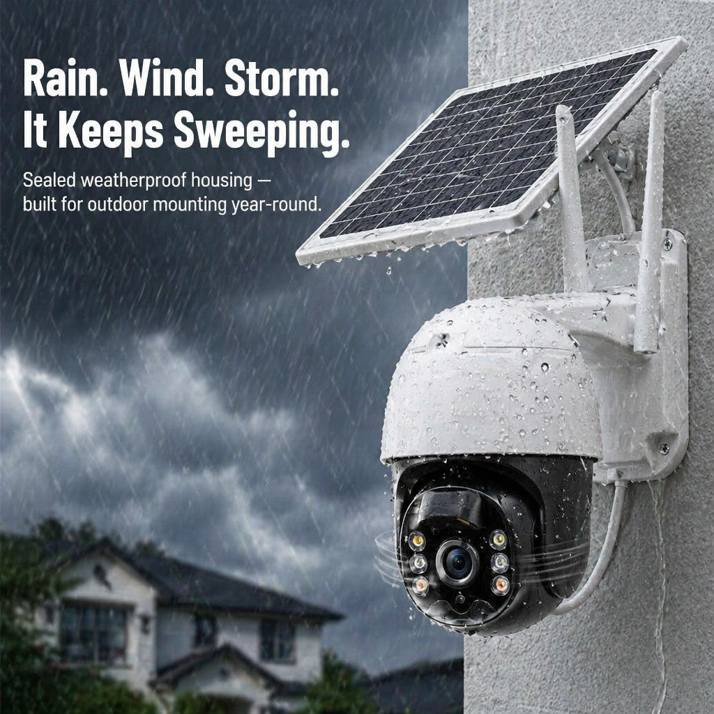 SolarSentry™ Wireless Outdoor Camera — Monitor Every Blind Spot Around the Clock, No Cables, No Fees