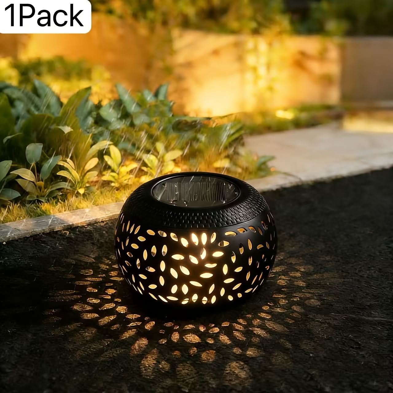 Outdoor Metal Table Lamp with Solar Power