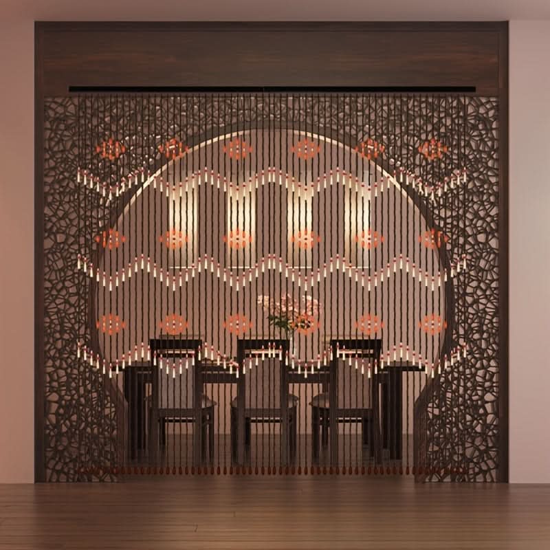 Bamboo Curtain for Cabinet and Aisle Decor – Hanging Design