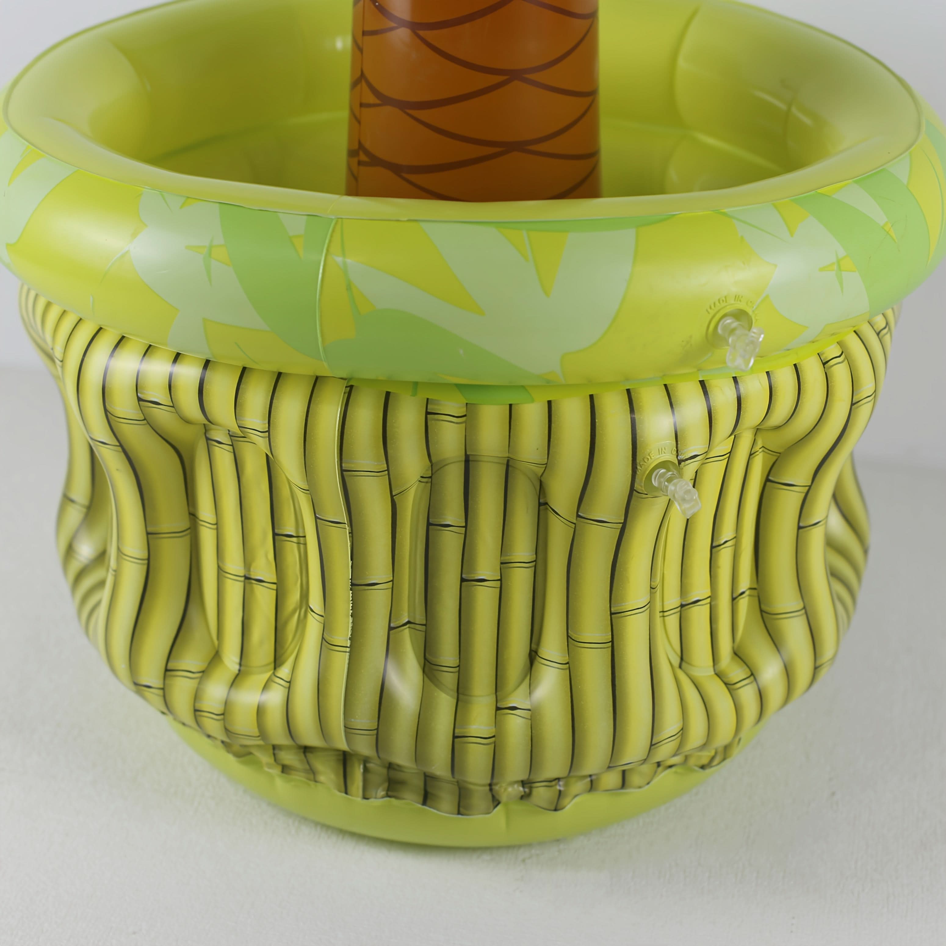Inflatable Coconut Tree Beverage Cooler for Tropical Parties