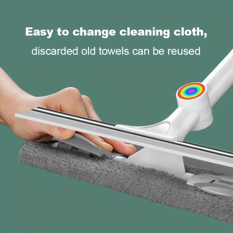 360-Degree Glass Squeegee with Extended Handle for Efficient Cleaning