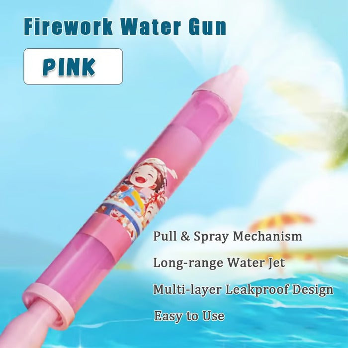 Outdoor Fun Water Blaster with Fireworks Spray Design