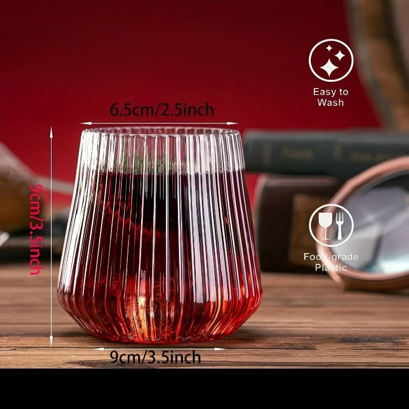 14-Piece Unbreakable Plastic Glass Set for Stylish Party Drinks