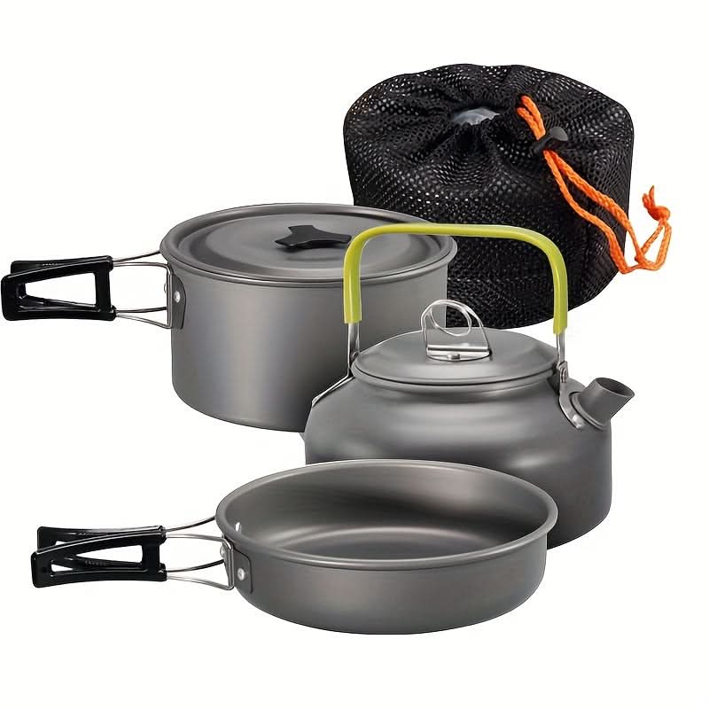 Travel-Friendly Camping Cookware Set for Outdoor Meals