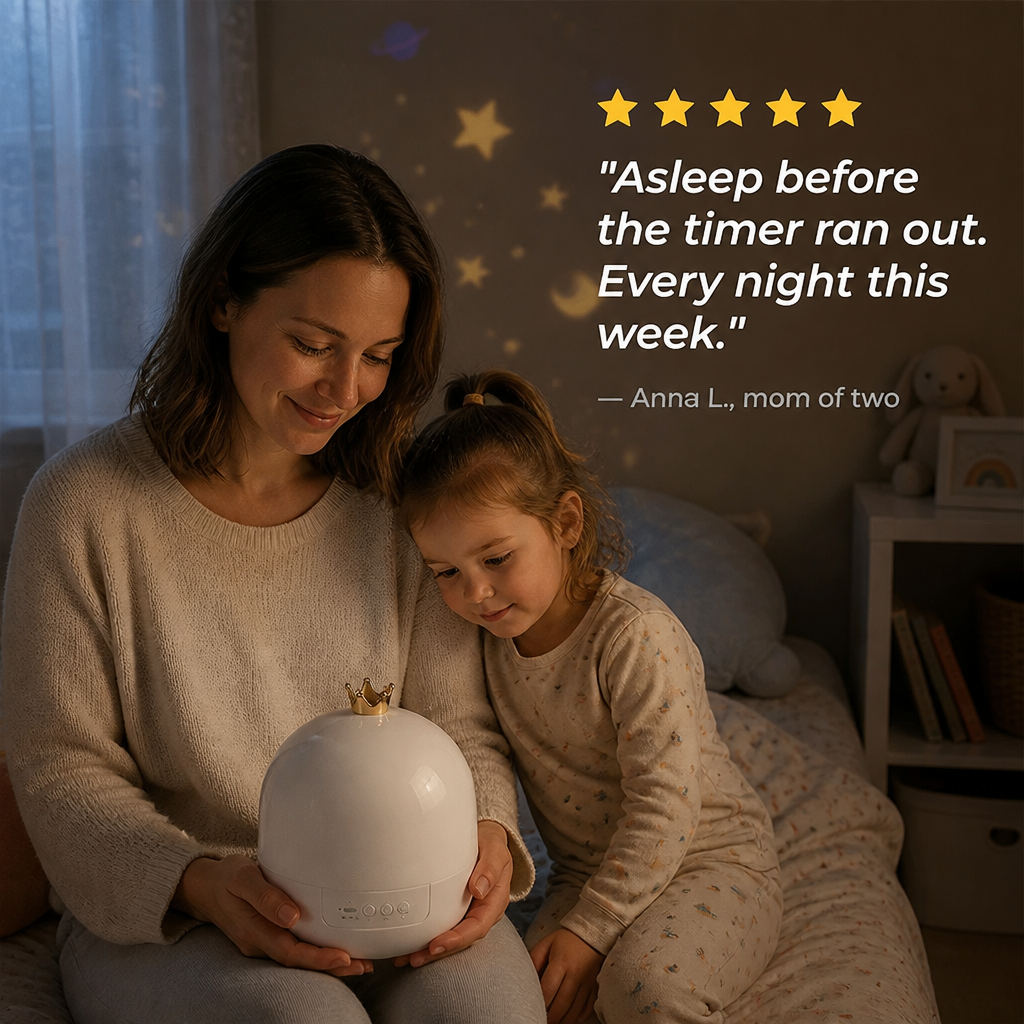 CelestiDream™ — Calm Restless Kids Beneath a Roof of Gently Drifting Stars