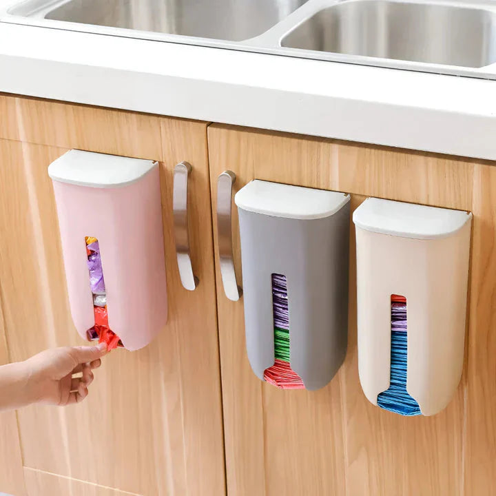 Storage Container for Plastic Bags – Wall-mounted, No Drilling Needed