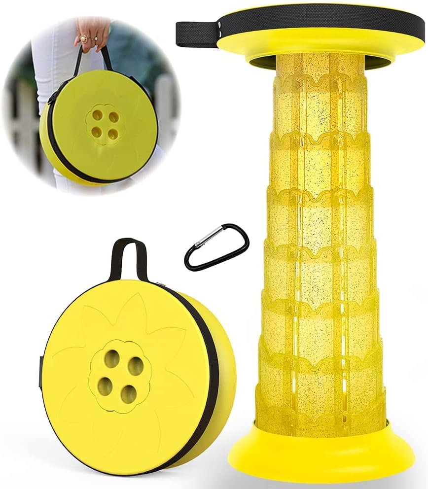 Folding Stool with Height Adjustment – Portable & Supports 200 kg