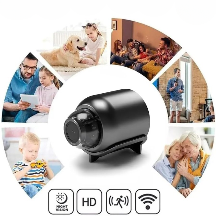 Compact 1080p HD Security Camera – Wi-Fi & 4G, Night Vision, App Control