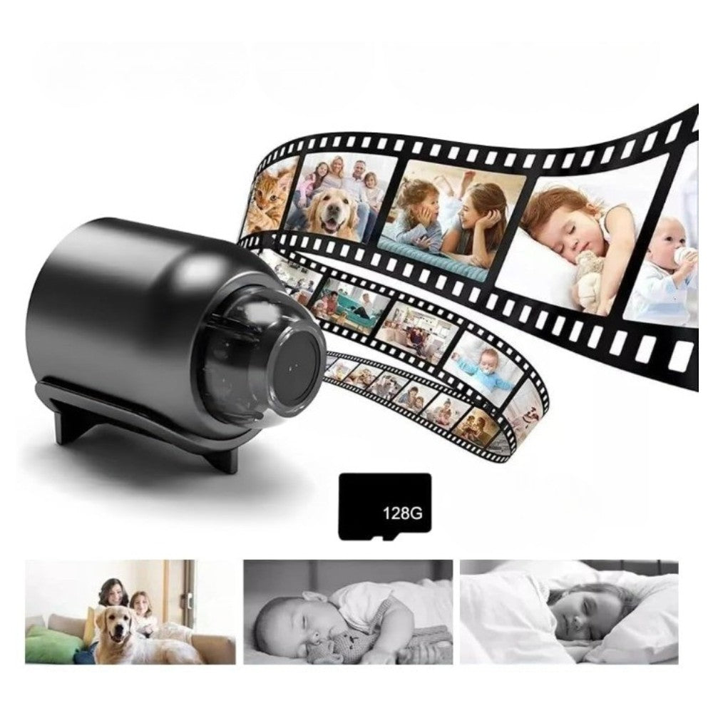 Compact 1080p HD Security Camera – Wi-Fi & 4G, Night Vision, App Control