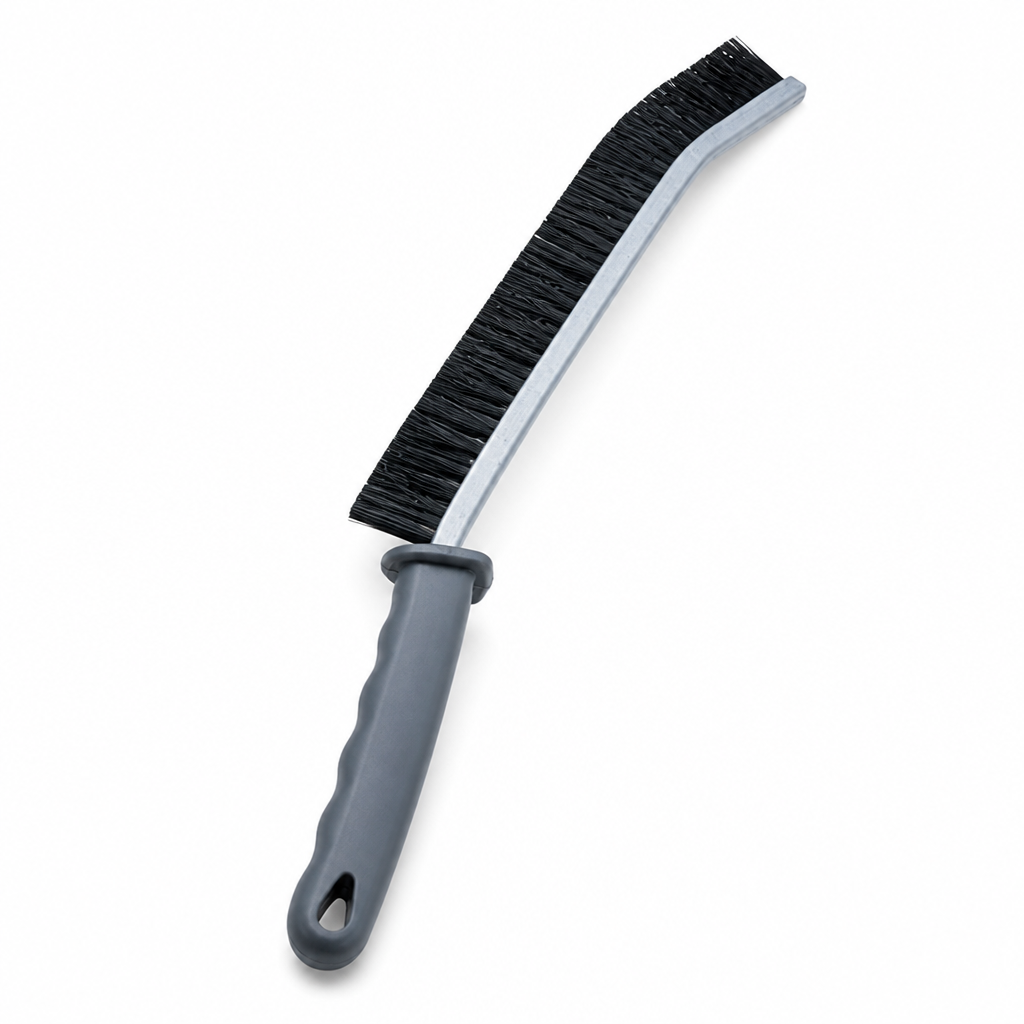 Stiff Angled Bristles & Ergonomic Handle Grout Cleaning Brush