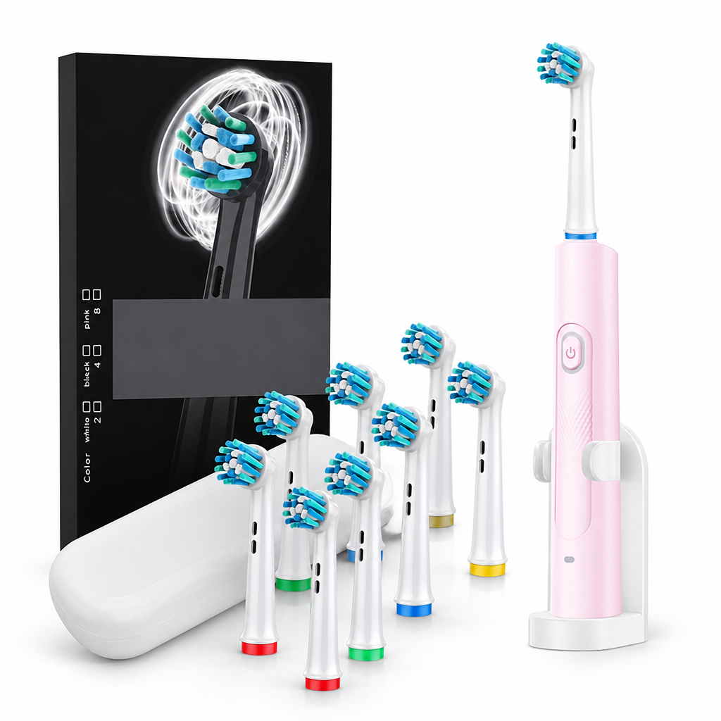 6D Rotating USB-Rechargeable Waterproof Electric Toothbrush