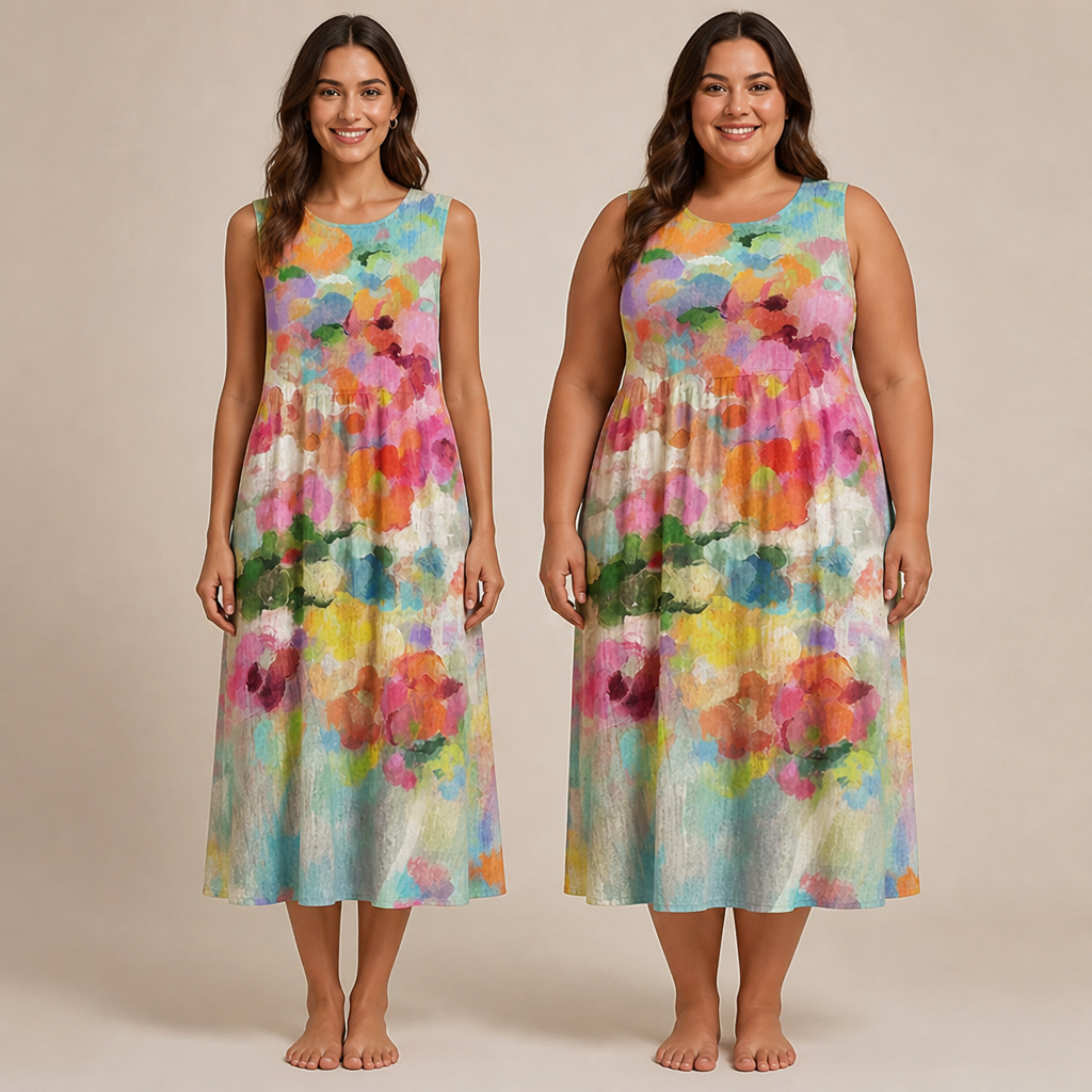 VivaLuna™ Color Splash Dress — Ignite Your Confidence with Every Breath of Color