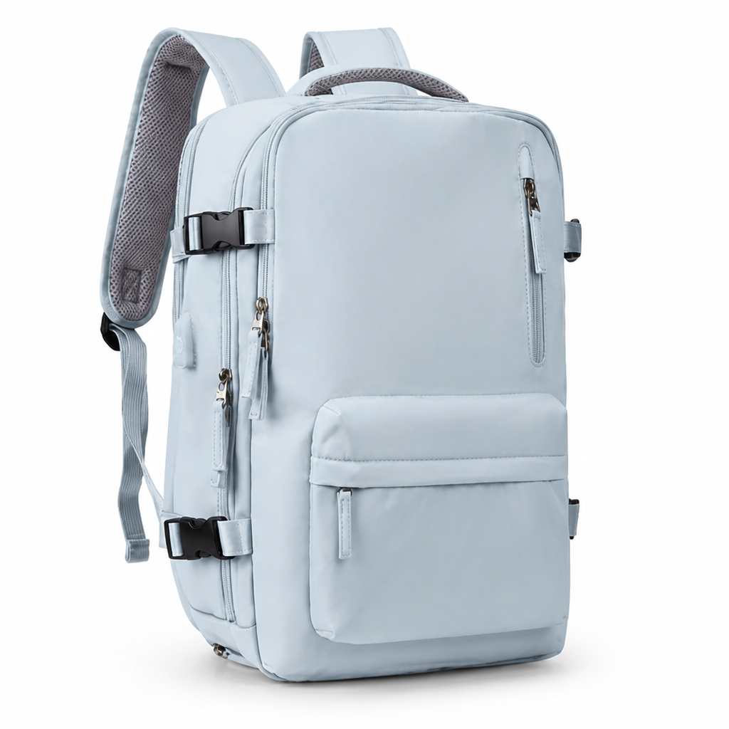 Water-Resistant Nylon Anti-Theft USB Travel Backpack