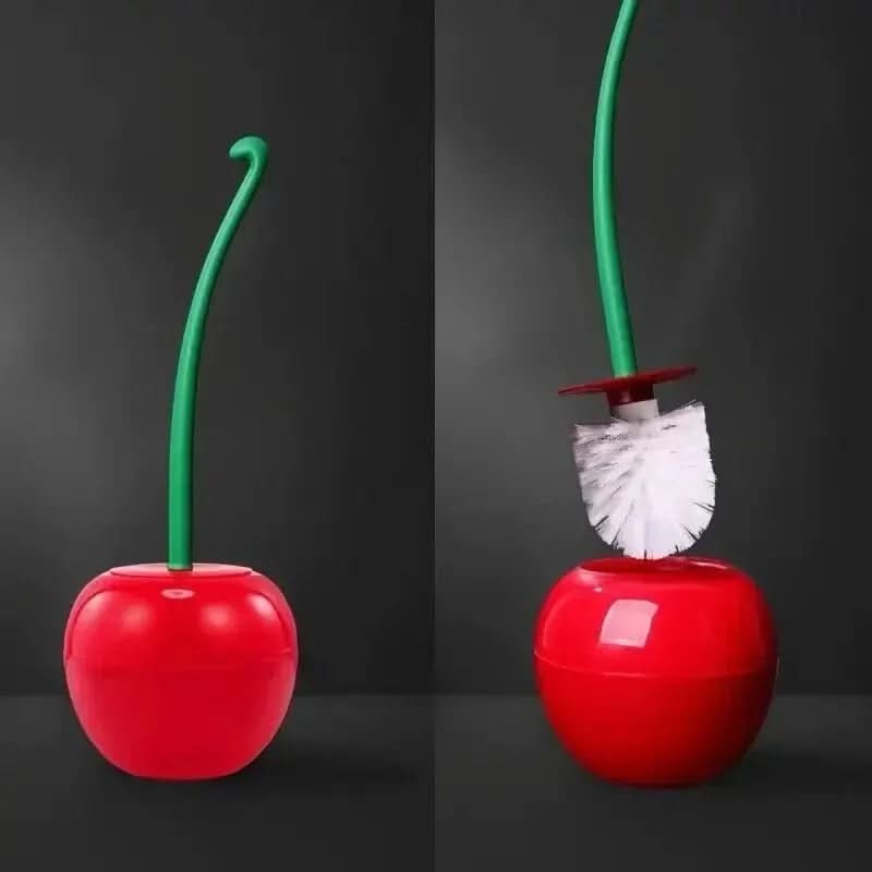 Toilet Brush Holder Set in Cherry Shape