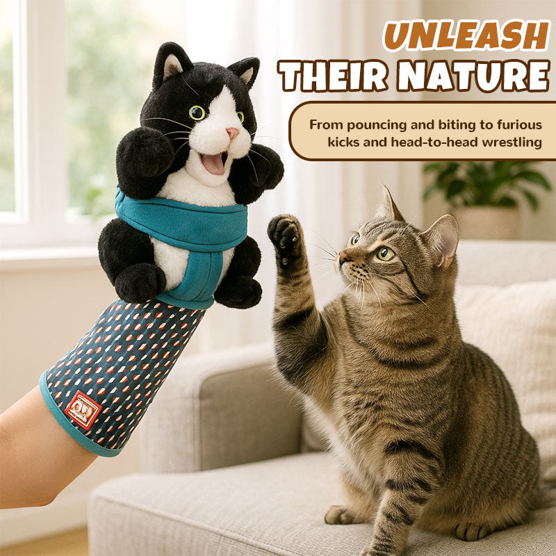 Plush Kitten Play Glove for Cats – Scratch-Resistant Design