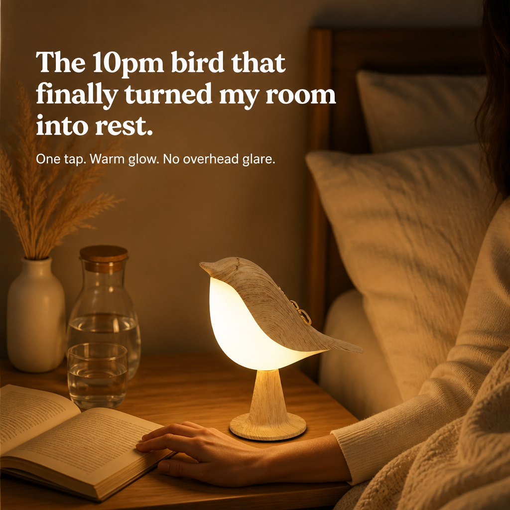 LumiNest™ — Unwind Every Evening With A Gentle Bird-Shaped Bedside Glow