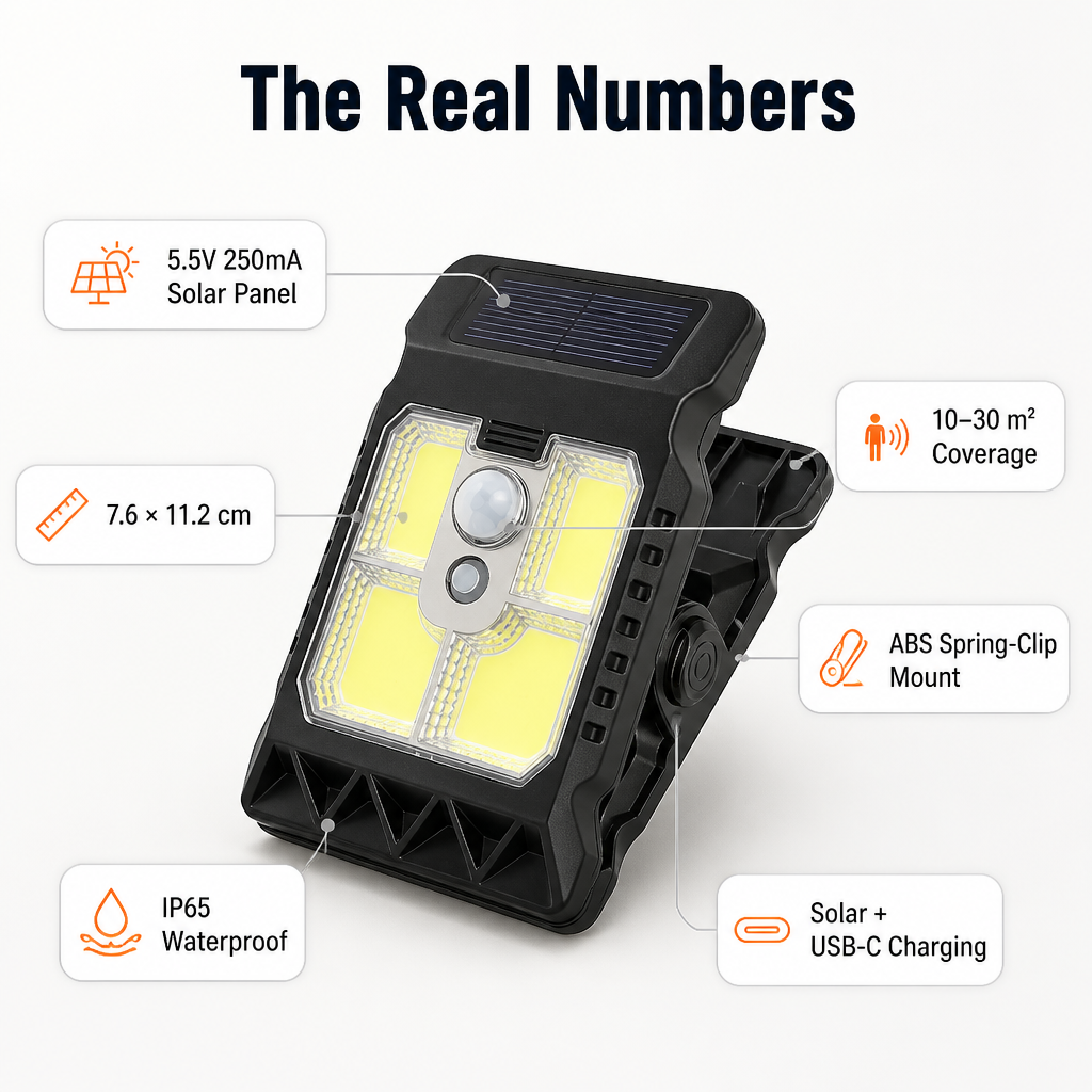 LumaRay™ — Clip Solar Motion Lights Anywhere, No Wiring Needed