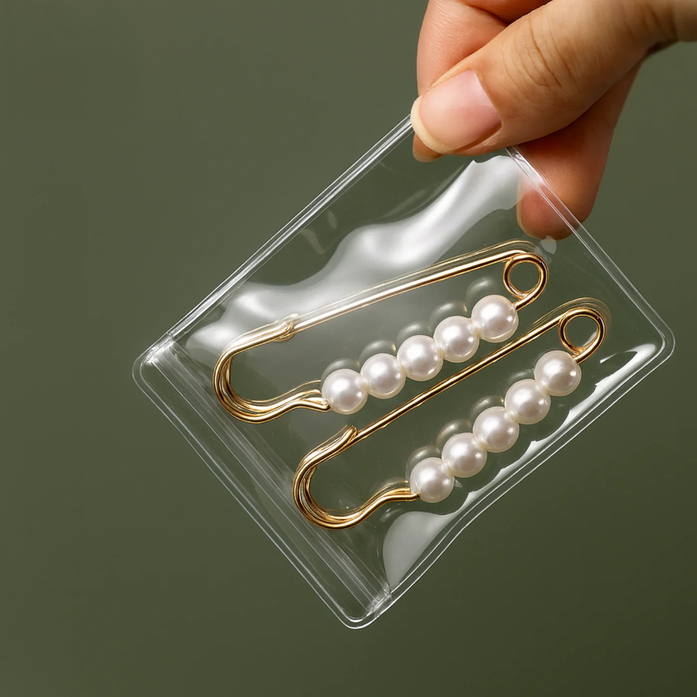 Jewelry Storage Book Featuring 30 Clear Zip Pockets