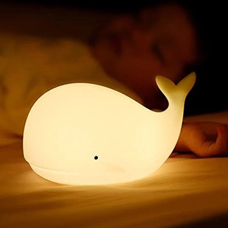 Wall Night Lamp with Color-Changing LED – Touch Control, USB Powered
