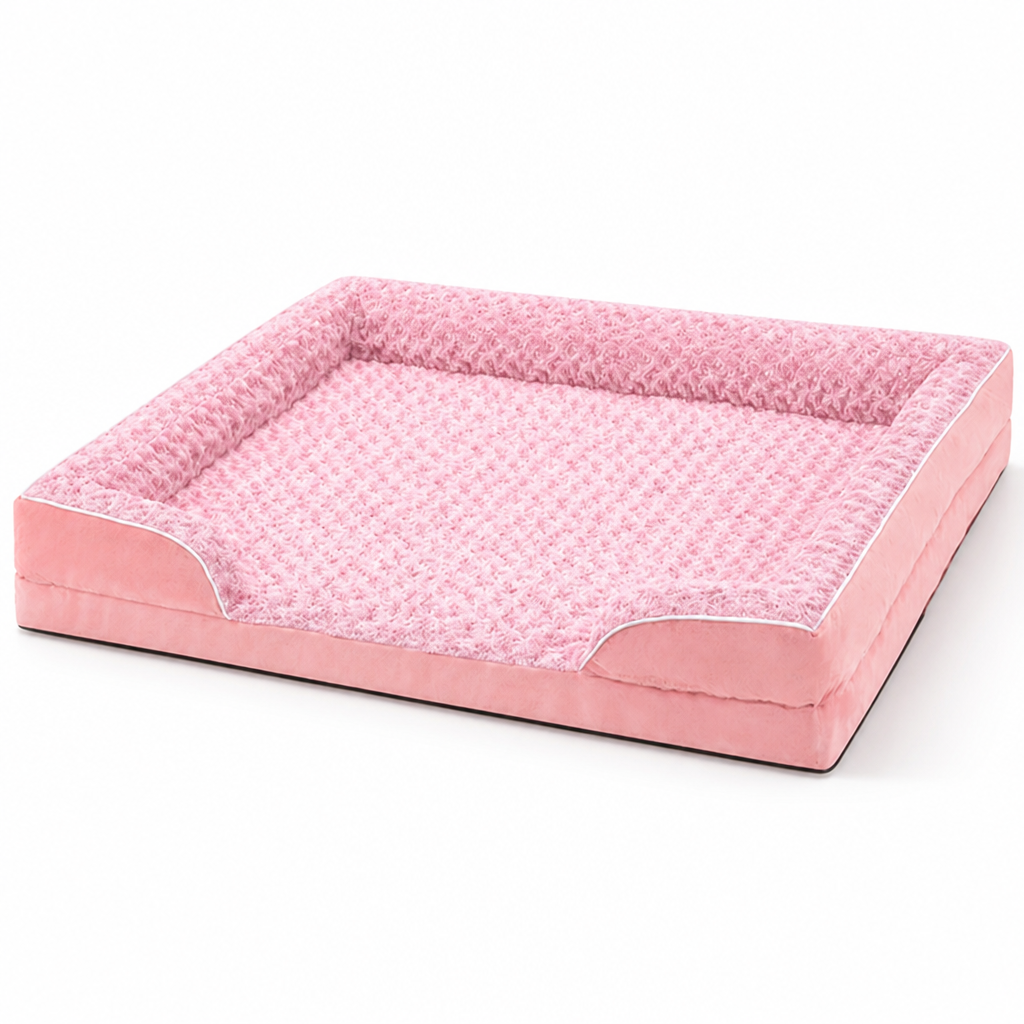Egg Foam & Non-Slip Pet Bed (Removable Cover)