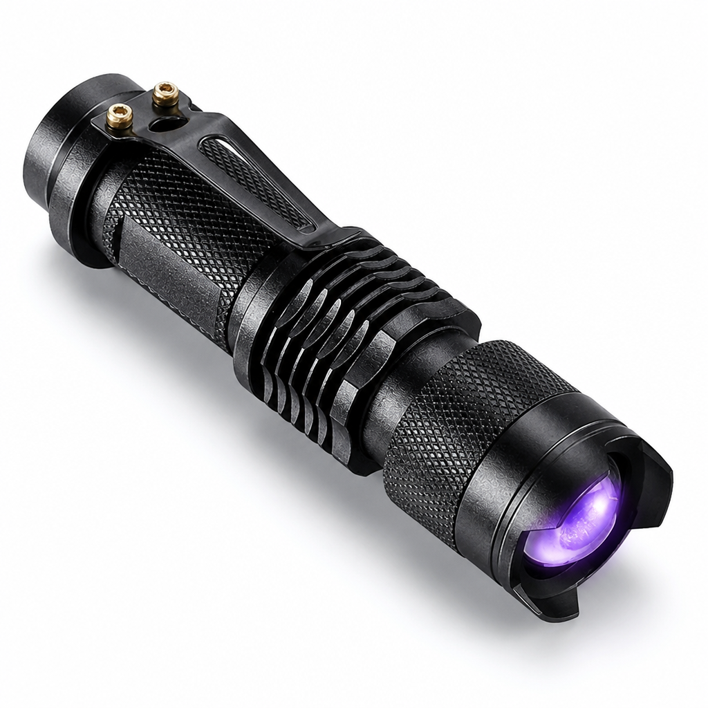 Compact Aluminium UV Stain Detection Flashlight