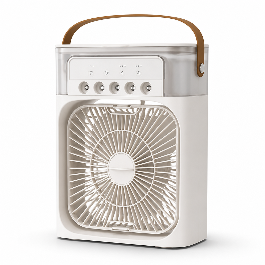 USB Rechargeable Cooling & Humidifying Fan