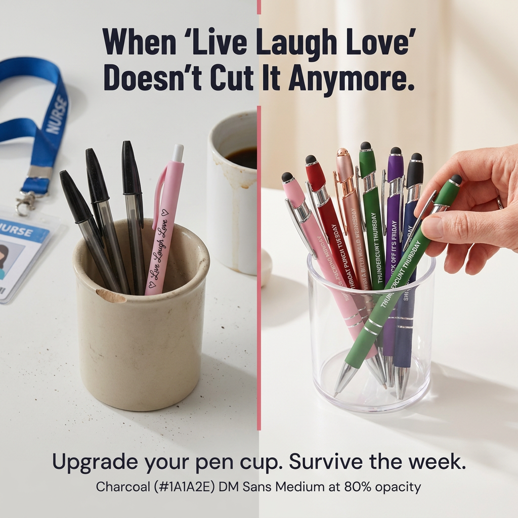 QuipQuirk™ — Express Yourself All Week with 7 Pens That Speak Your Mind