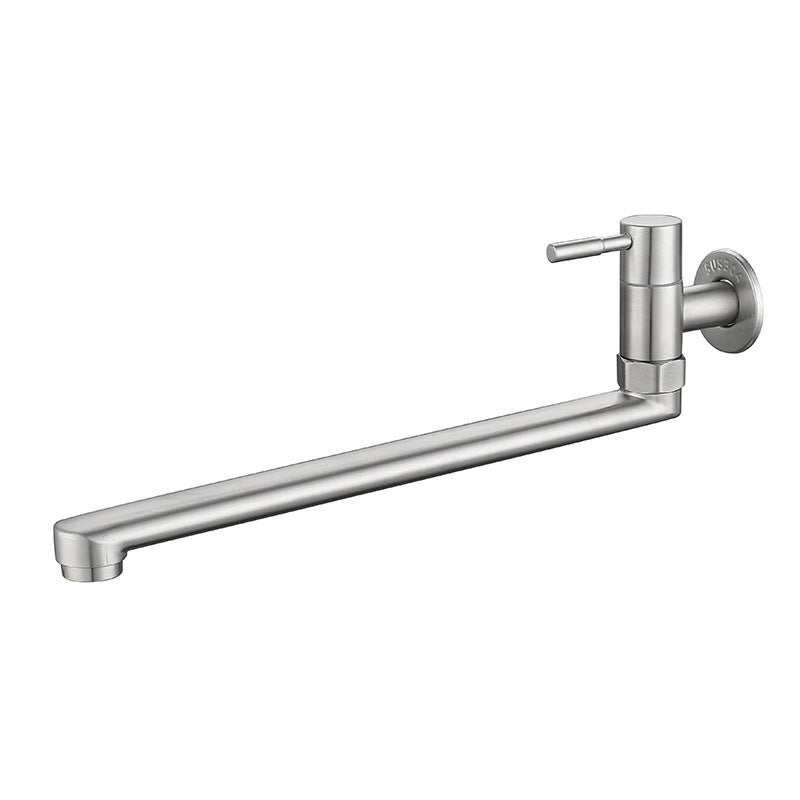 Wall-Mounted Stainless Steel Swivel Faucet – Single-Handle Pot Filler for Kitchen