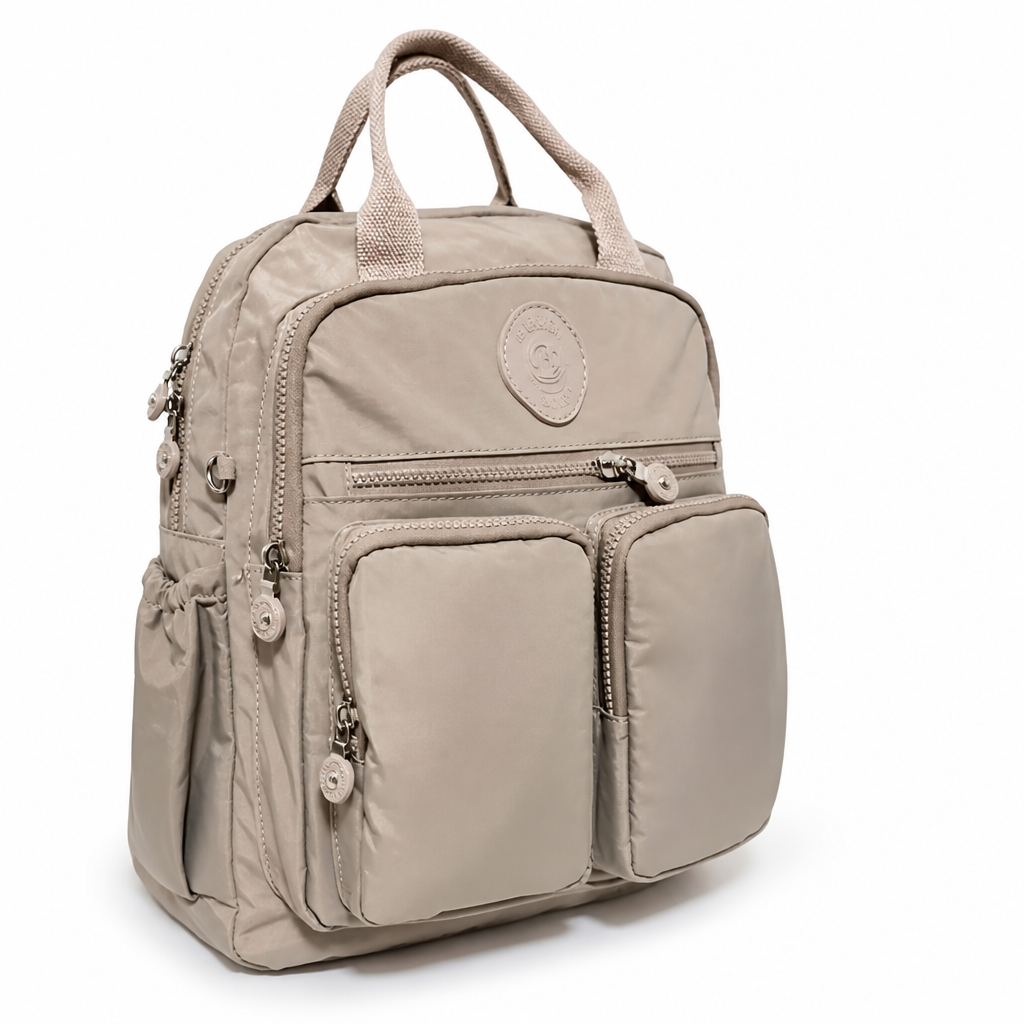 Water-Resistant Multi-Pocket Backpack (Padded Grip)