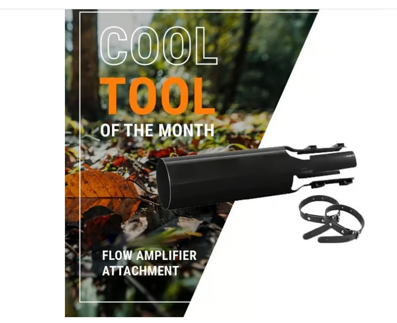 Leaf Blower Airflow Booster Attachment | Flow Enhancer | Quick Tool-Free Installation | AirJetPro