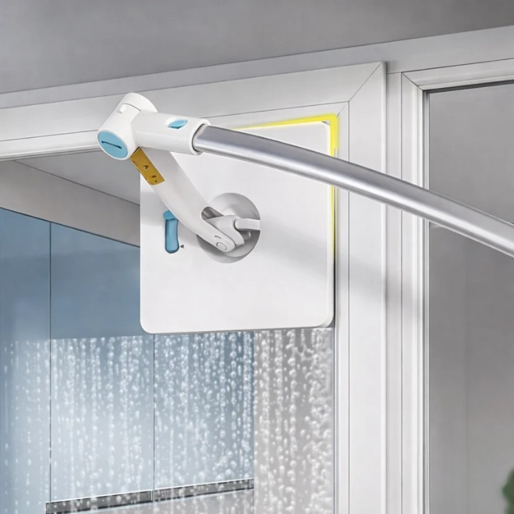 Double-Sided Magnetic Window Cleaning Tool for Indoor Use