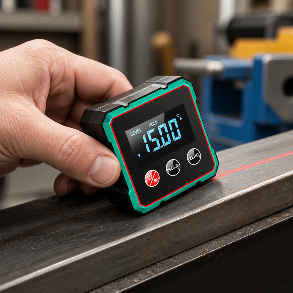 VeroTilt™ Magnetic Digital Angle Meter — Lock In Perfect Angles Instantly and Work Confidently