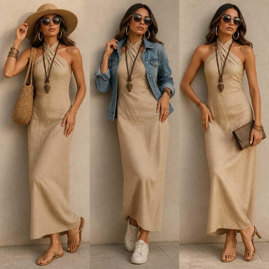 LumaSera™ Linen Dress — Stay Cool and Radiate Effortless Elegance All Day Long