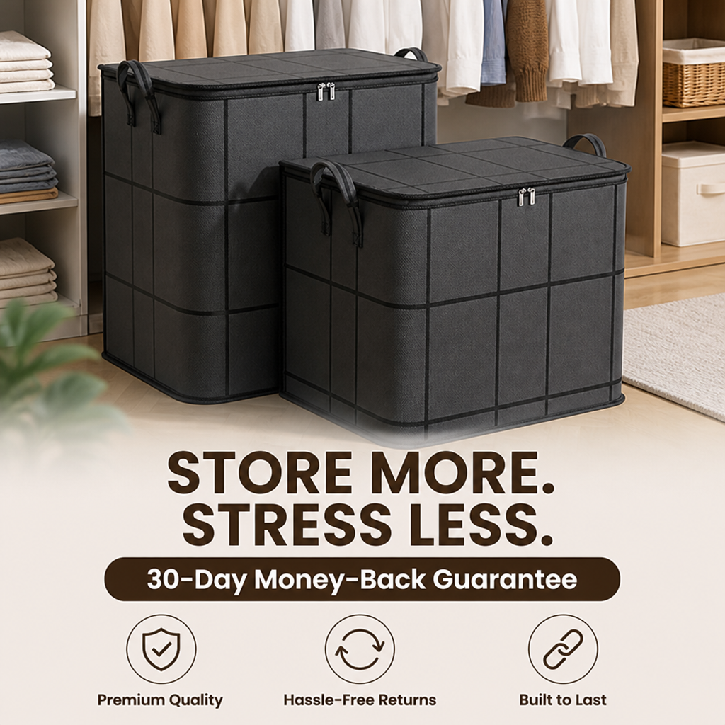 SafeNest™ — Take Control of Clutter and Protect Your Bulky Bedding with Rock-Solid Storage