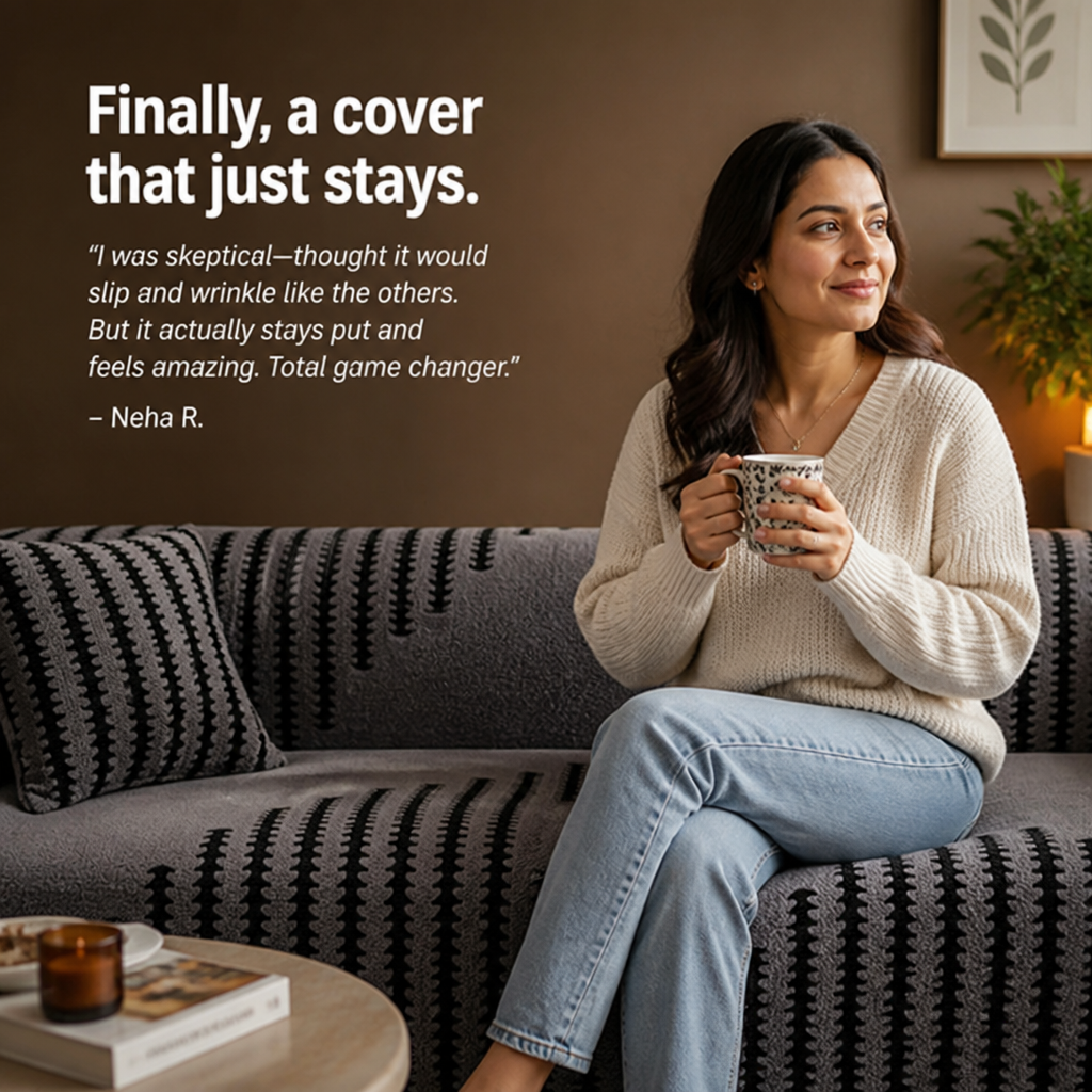 VeluraHug™ — Drape Your Sofa in Stay-Put, Cloud-Soft Warmth That Hides Pet Hair